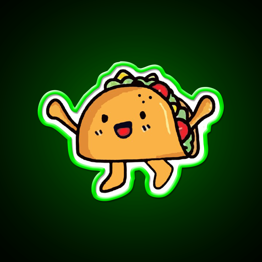 Taco Led Neon Sign Mexican Food Sign Food Neon Sign Wall Light Rgb Color - Shineneon