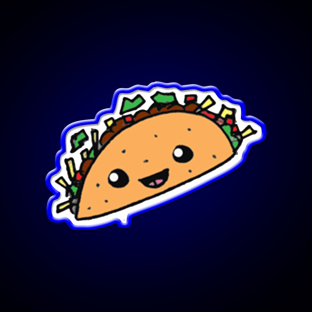 Taco Led Neon Sign Mexican Food Sign For Taco Shop Rgb Color - Shineneon