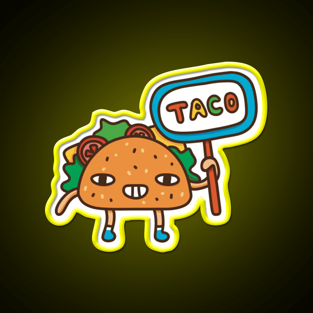Taco Led Neon Sign Mexican Food Sign Fun Mexican Food Neon Sign Rgb Color - Shineneon