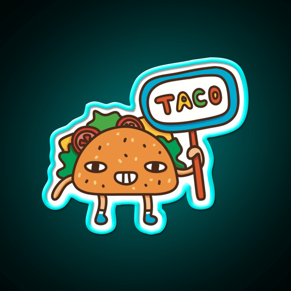 Taco Led Neon Sign Mexican Food Sign Fun Mexican Food Neon Sign Rgb Color - Shineneon