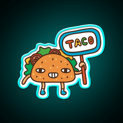 Taco Led Neon Sign Mexican Food Sign Fun Mexican Food Neon Sign Rgb Color - Shineneon