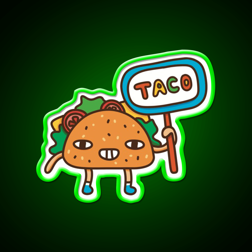 Taco Led Neon Sign Mexican Food Sign Fun Mexican Food Neon Sign Rgb Color - Shineneon