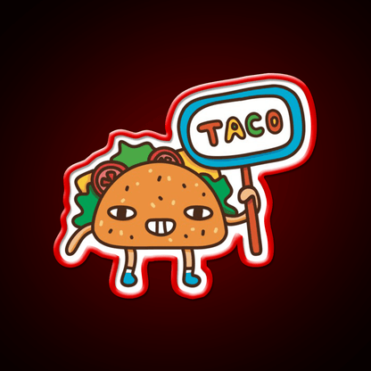 Taco Led Neon Sign Mexican Food Sign Fun Mexican Food Neon Sign Rgb Color - Shineneon