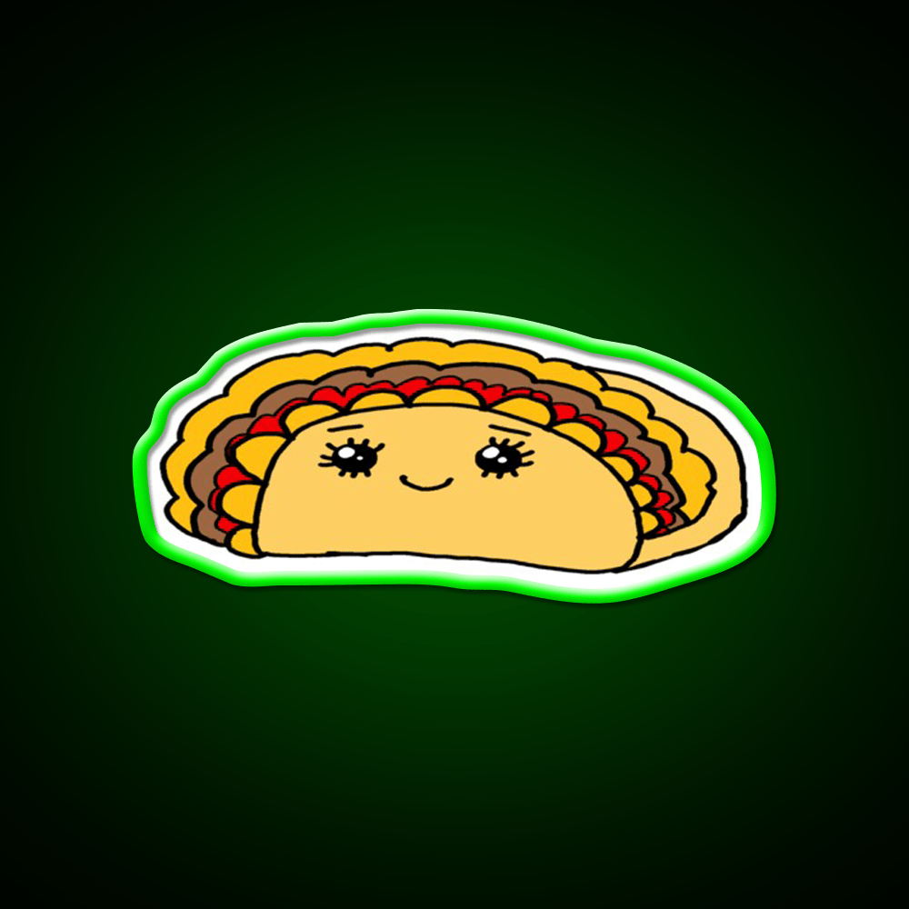 Taco Led Neon Sign Mexican Food Sign Kitchen Led Sign Gift Rgb Color - Shineneon