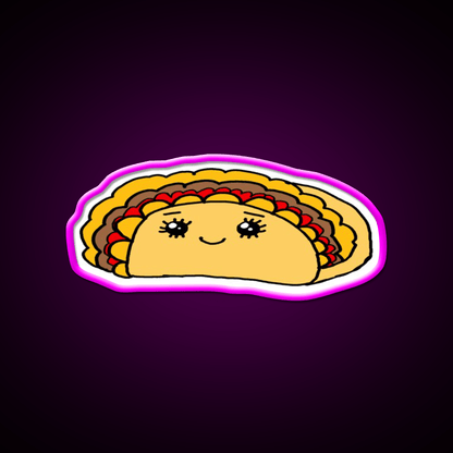 Taco Led Neon Sign Mexican Food Sign Kitchen Led Sign Gift Rgb Color - Shineneon