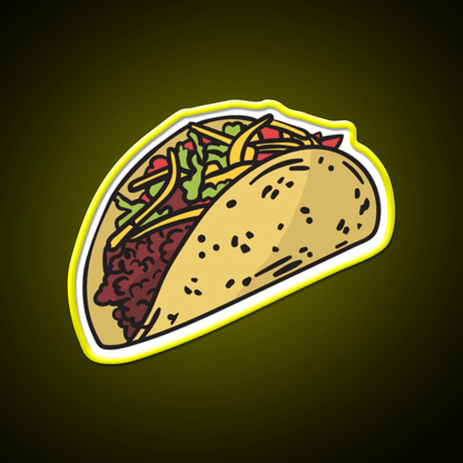 Taco Led Neon Sign Mexican Food Sign Kitchen Light Sign Rgb Color - Shineneon