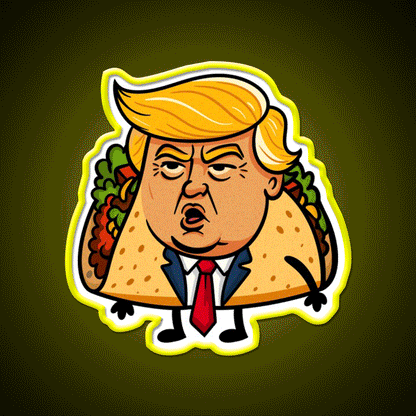 Taco Led Neon Sign Mexican Food Sign Kitchen Neon Gift Rgb Color - Custom LED neon sign front view