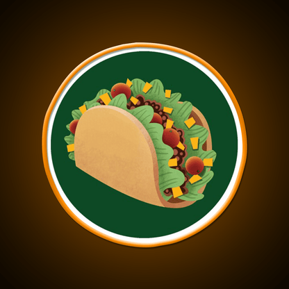 Taco Led Neon Sign Mexican Food Sign Kitchen Neon Sign Rgb Color - Shineneon