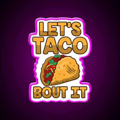 Taco Led Neon Sign Mexican Food Sign Kitchen Sign For Taco Fan Rgb Color - Shineneon