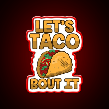 Taco Led Neon Sign Mexican Food Sign Kitchen Sign For Taco Fan Rgb Color - Shineneon
