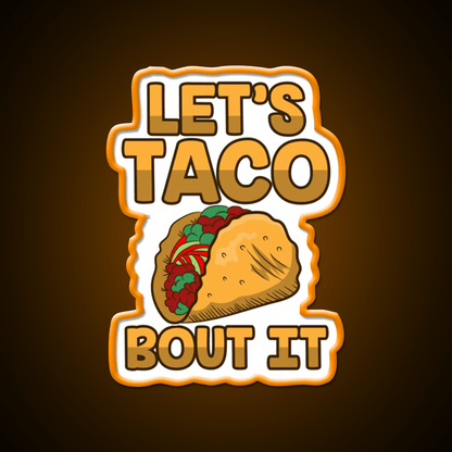 Taco Led Neon Sign Mexican Food Sign Kitchen Sign For Taco Fan Rgb Color - Shineneon