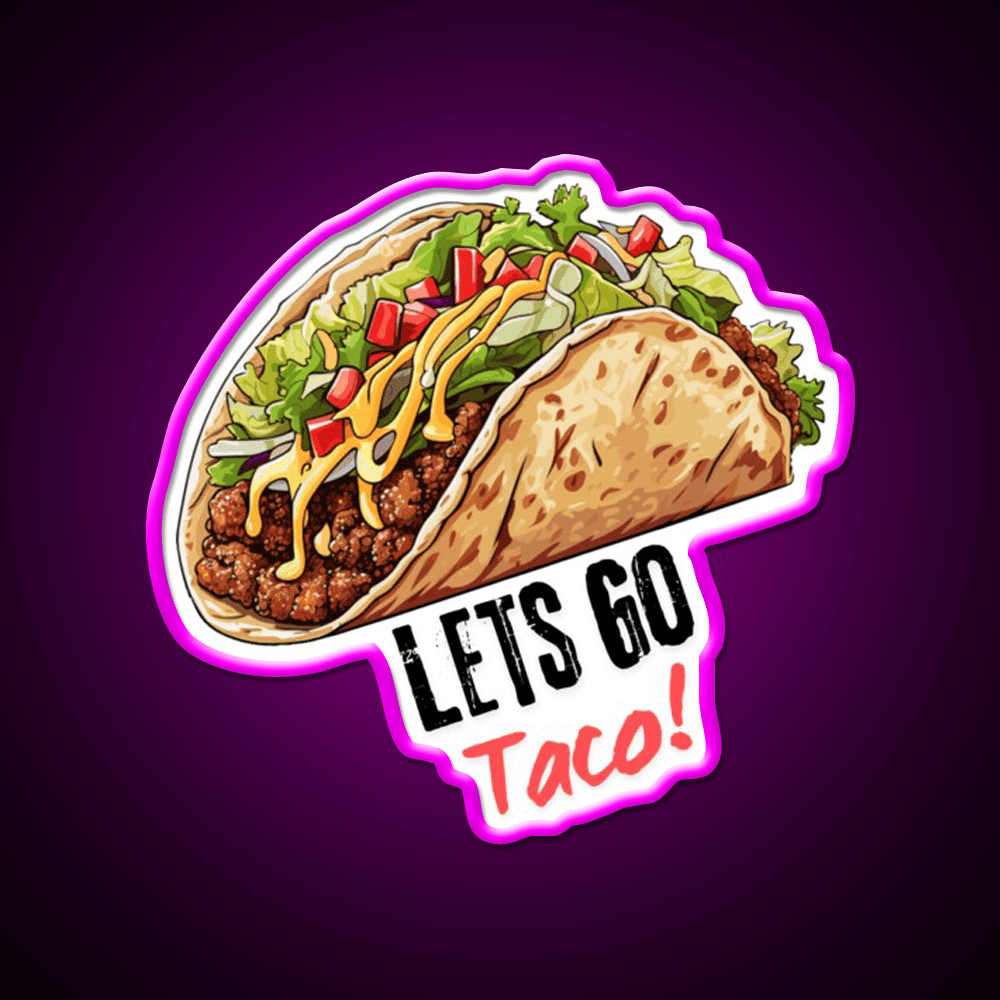 Taco Led Neon Sign Mexican Food Sign Kitchen Sign Kitchen Sign Rgb Color - Shineneon