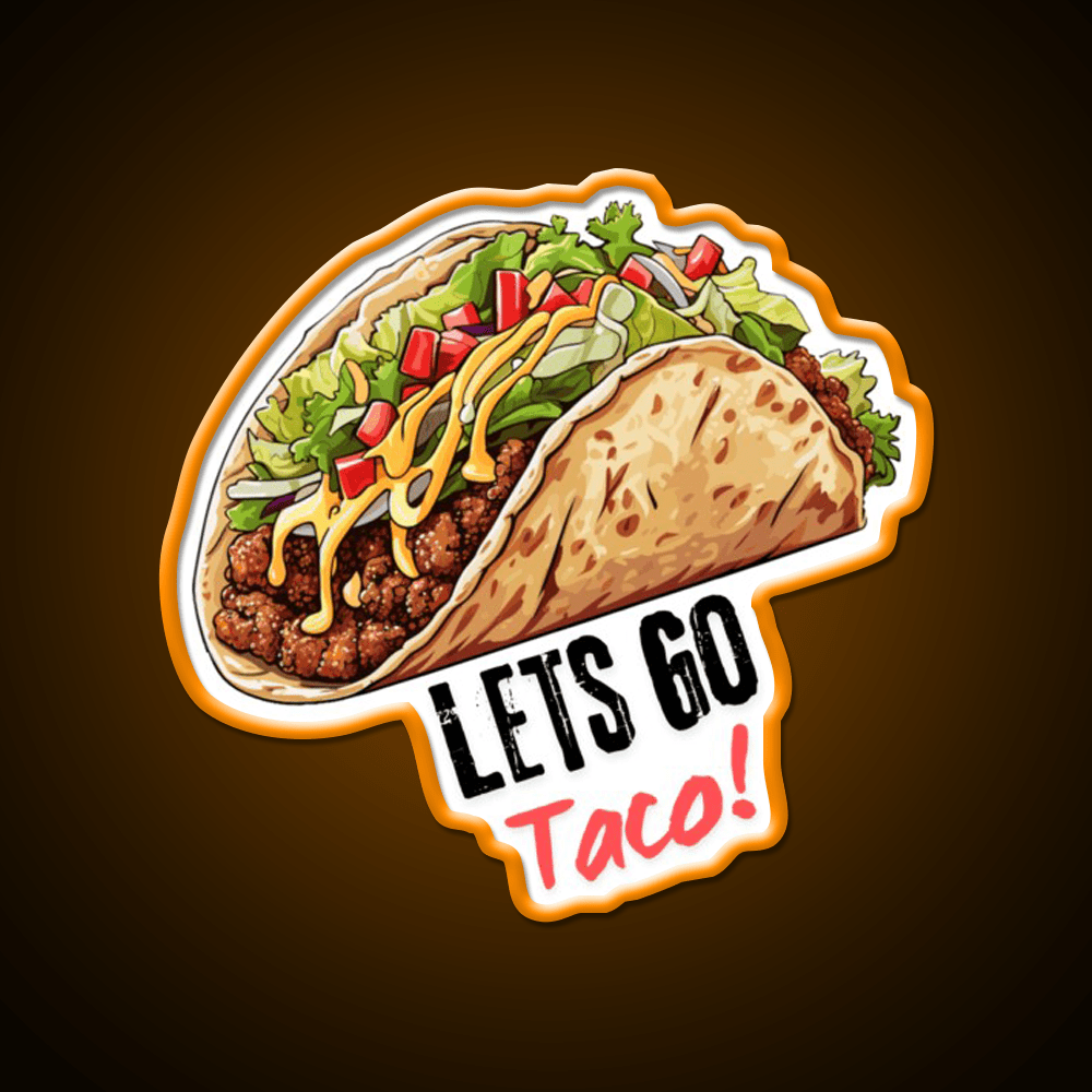 Taco Led Neon Sign Mexican Food Sign Kitchen Sign Kitchen Sign Rgb Color - Shineneon