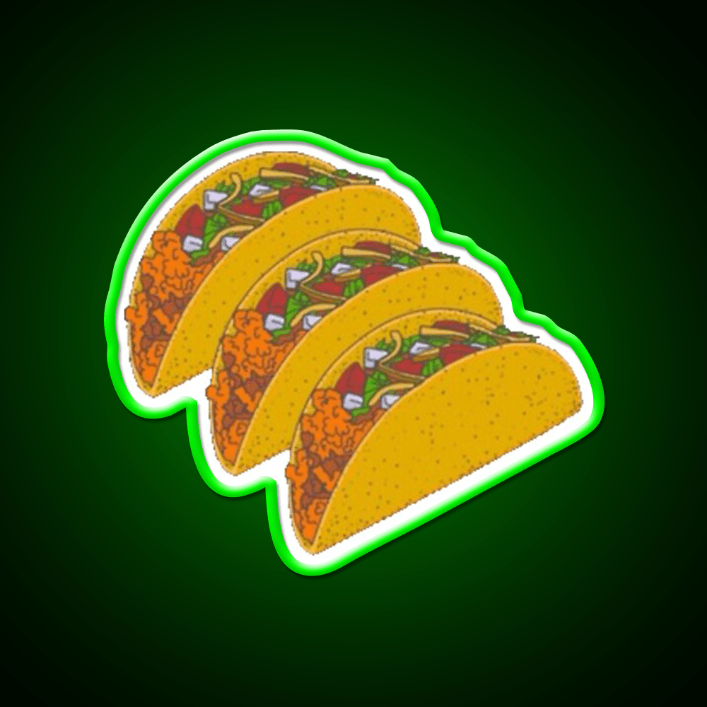 Taco Led Neon Sign Mexican Food Sign Kitchen Sign Rgb Color - Shineneon