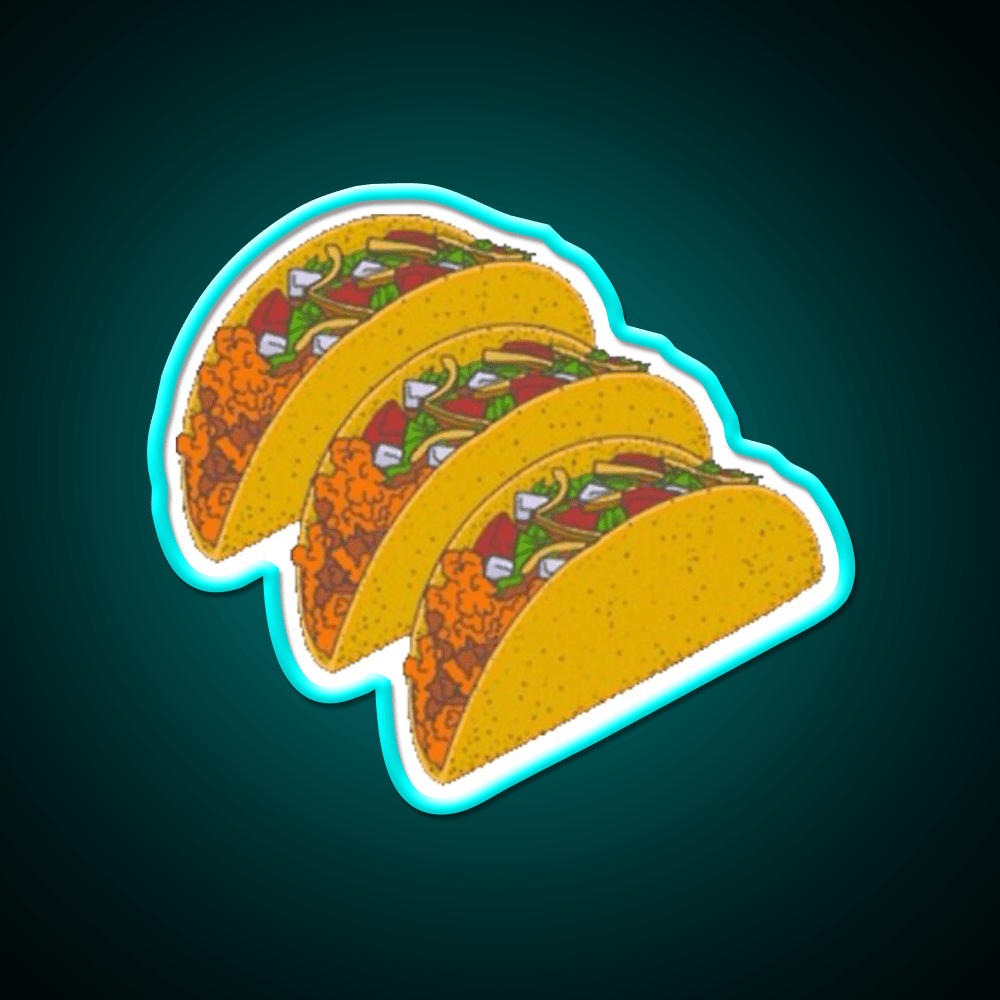 Taco Led Neon Sign Mexican Food Sign Kitchen Sign Rgb Color - Shineneon