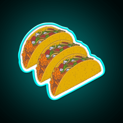 Taco Led Neon Sign Mexican Food Sign Kitchen Sign Rgb Color - Shineneon