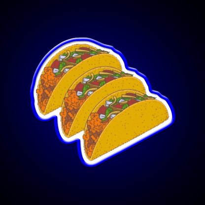 Taco Led Neon Sign Mexican Food Sign Kitchen Sign Rgb Color - Shineneon