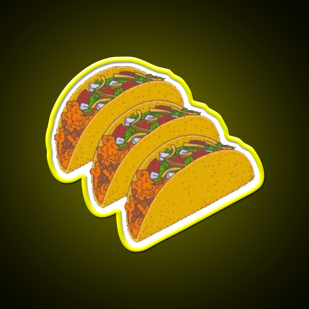 Taco Led Neon Sign Mexican Food Sign Kitchen Sign Rgb Color - Shineneon