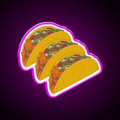 Taco Led Neon Sign Mexican Food Sign Kitchen Sign Rgb Color - Shineneon