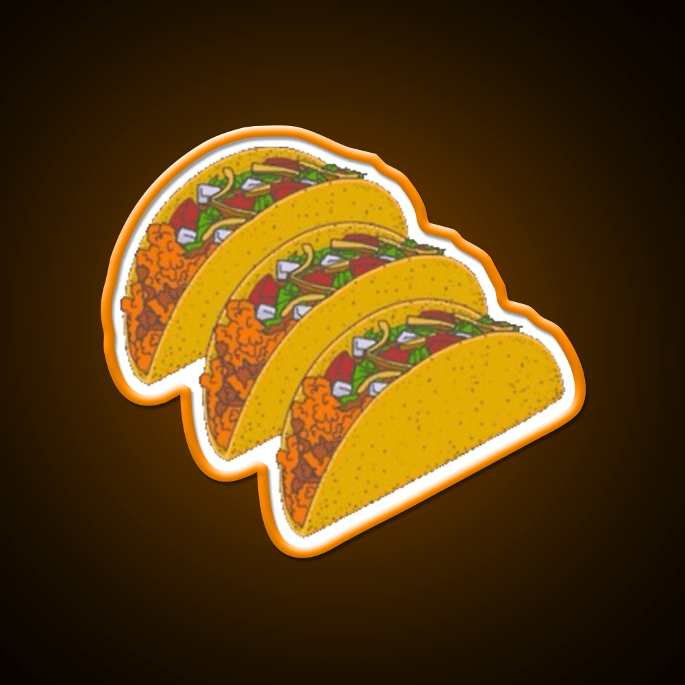 Taco Led Neon Sign Mexican Food Sign Kitchen Sign Rgb Color - Shineneon