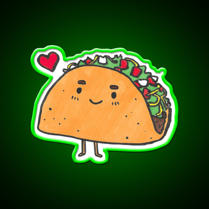 Taco Led Neon Sign Mexican Food Sign Kitchen Taco Sign Rgb Color - Shineneon