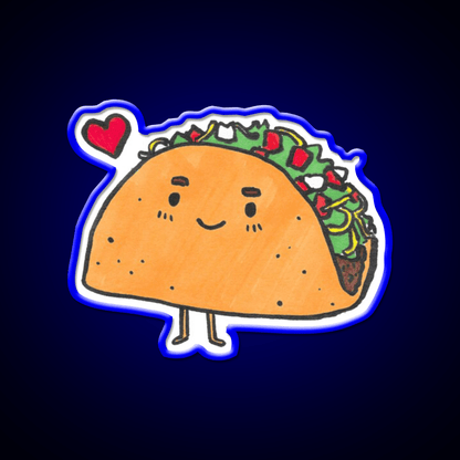 Taco Led Neon Sign Mexican Food Sign Kitchen Taco Sign Rgb Color - Shineneon