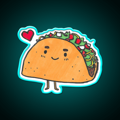 Taco Led Neon Sign Mexican Food Sign Kitchen Taco Sign Rgb Color - Shineneon