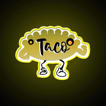 Taco Led Neon Sign Mexican Food Sign Led Party Decor Rgb Color - Custom LED neon sign front view