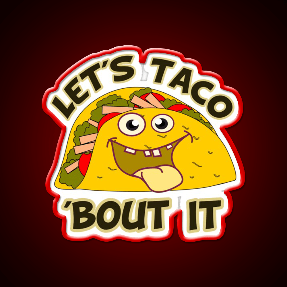 Taco Led Neon Sign Mexican Food Sign Led Sign Gift Kitchen Sign Rgb Color - Shineneon