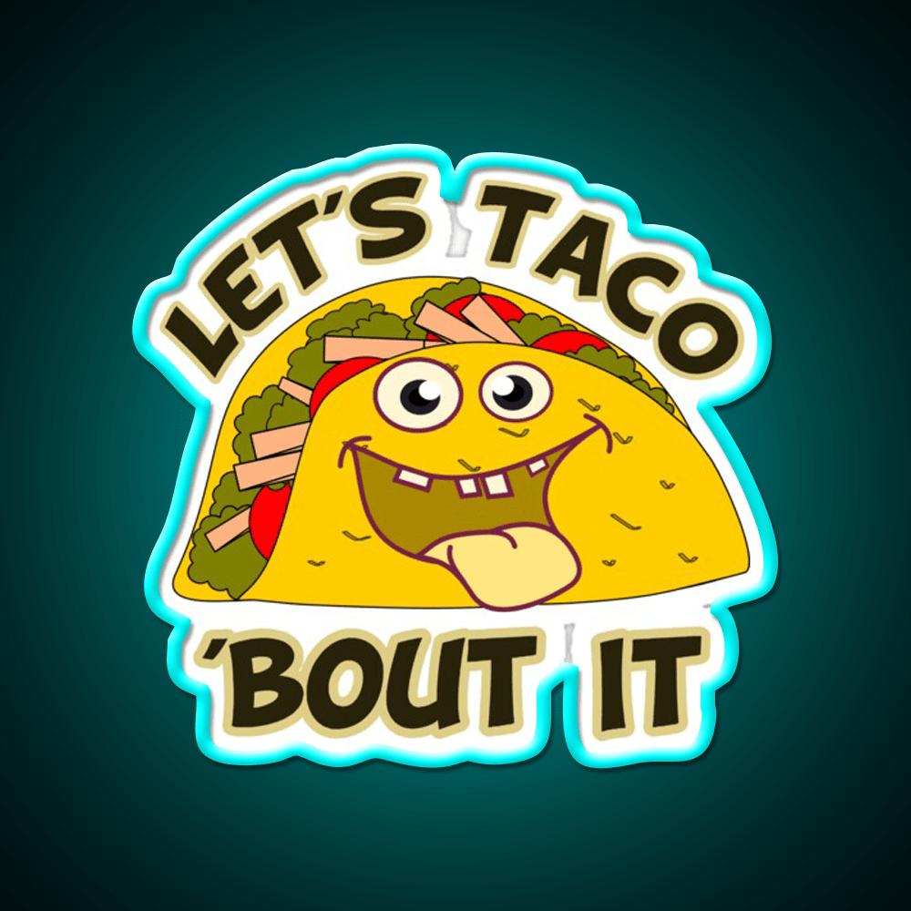 Taco Led Neon Sign Mexican Food Sign Led Sign Gift Kitchen Sign Rgb Color - Shineneon