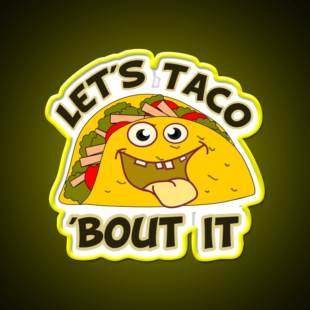 Taco Led Neon Sign Mexican Food Sign Led Sign Gift Kitchen Sign Rgb Color - Shineneon
