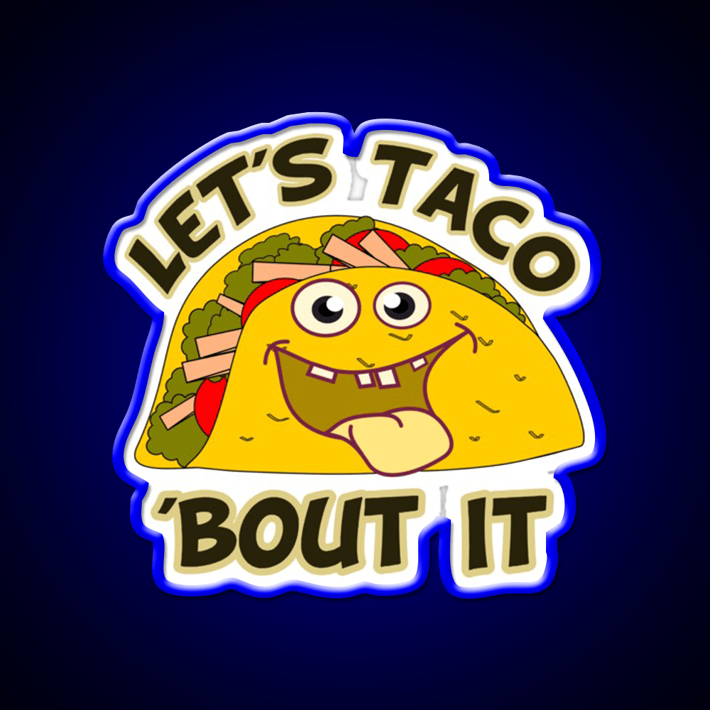 Taco Led Neon Sign Mexican Food Sign Led Sign Gift Kitchen Sign Rgb Color - Shineneon
