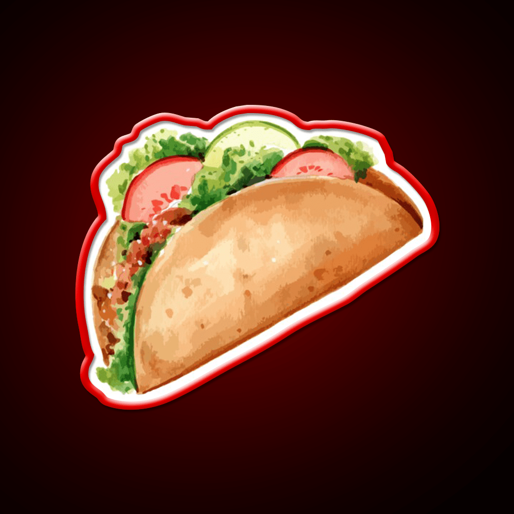 Taco Led Neon Sign Mexican Food Sign Led Sign Gift Rgb Color - Shineneon