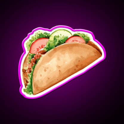 Taco Led Neon Sign Mexican Food Sign Led Sign Gift Rgb Color - Shineneon