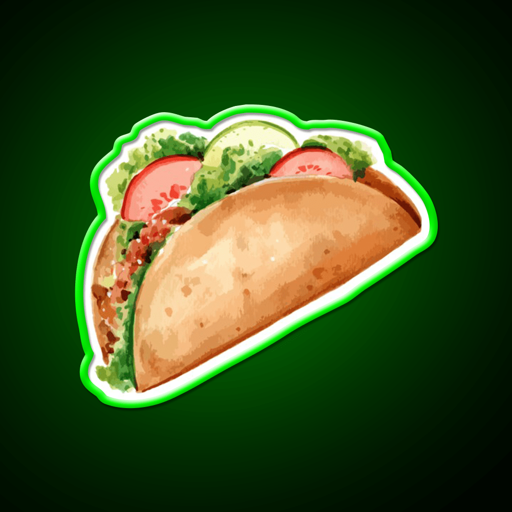 Taco Led Neon Sign Mexican Food Sign Led Sign Gift Rgb Color - Shineneon