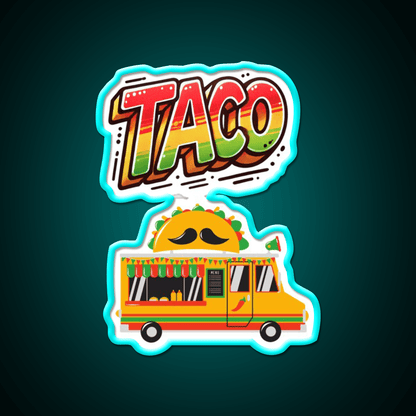 Taco Led Neon Sign Mexican Food Sign Mexican Wall Decor Neon Light Rgb Color - Shineneon