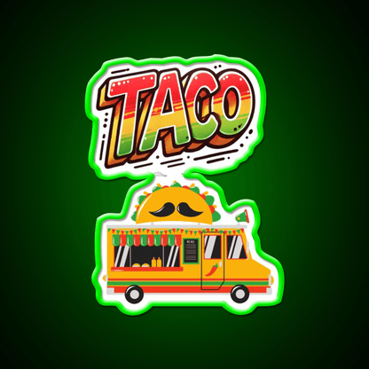 Taco Led Neon Sign Mexican Food Sign Mexican Wall Decor Neon Light Rgb Color - Shineneon