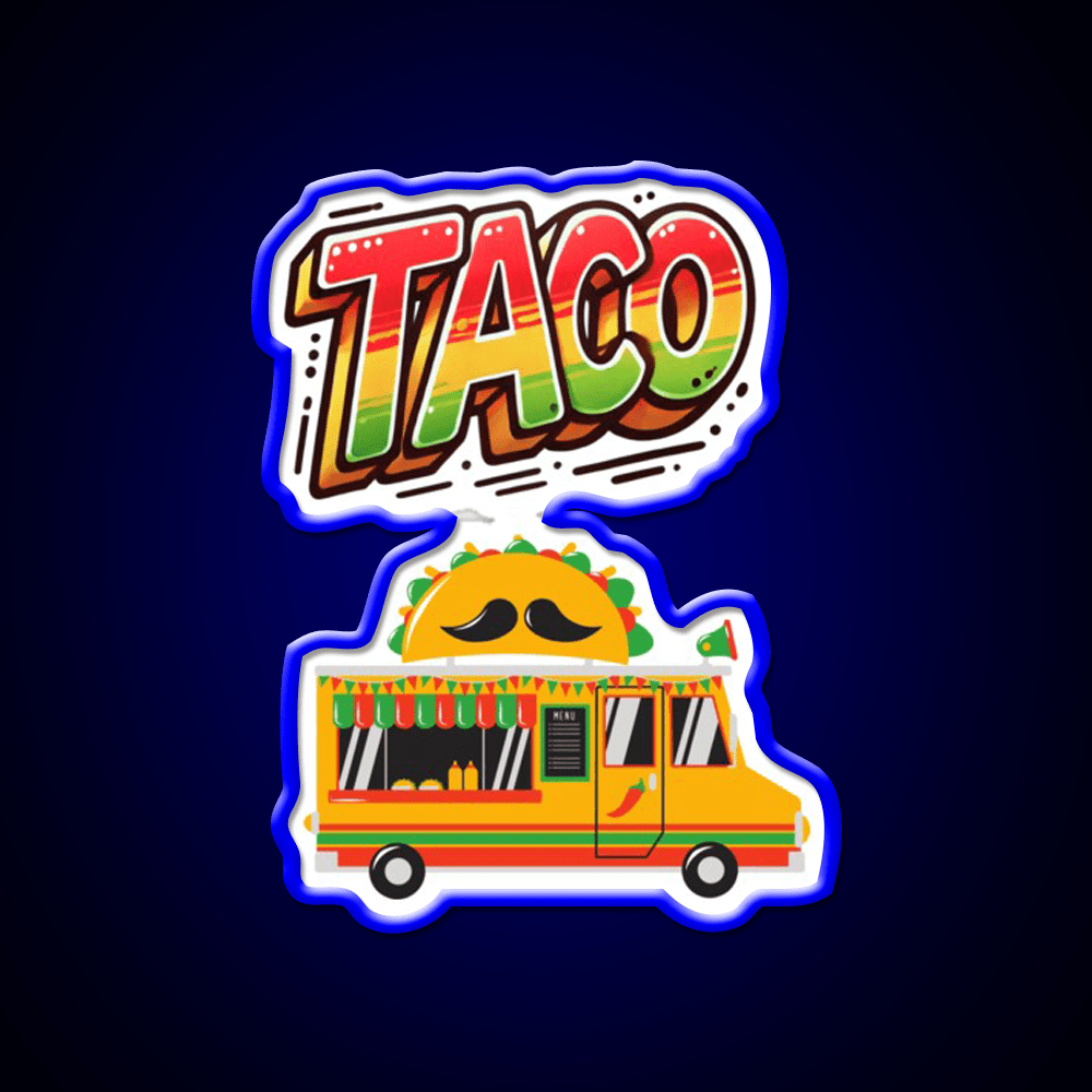 Taco Led Neon Sign Mexican Food Sign Mexican Wall Decor Neon Light Rgb Color - Shineneon