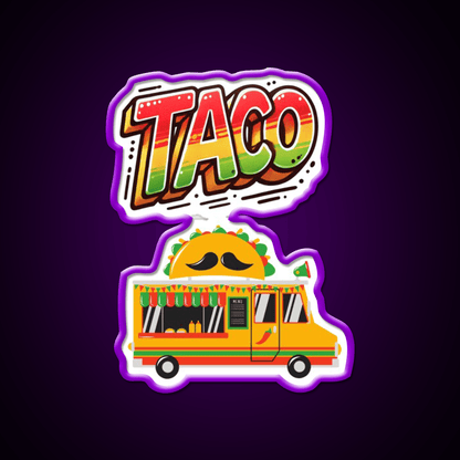 Taco Led Neon Sign Mexican Food Sign Mexican Wall Decor Neon Light Rgb Color - Shineneon