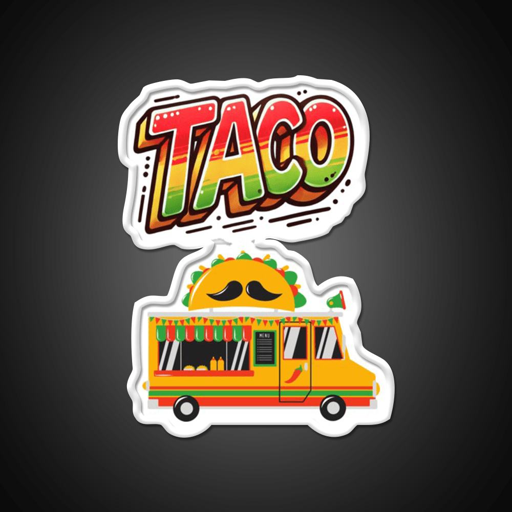Taco Led Neon Sign Mexican Food Sign Mexican Wall Decor Neon Light Rgb Color - Shineneon