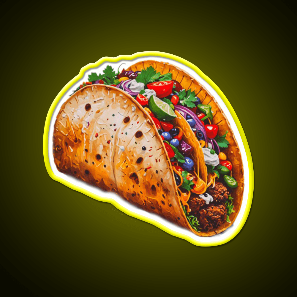 Taco Led Neon Sign Mexican Food Sign Rgb Color - Shineneon