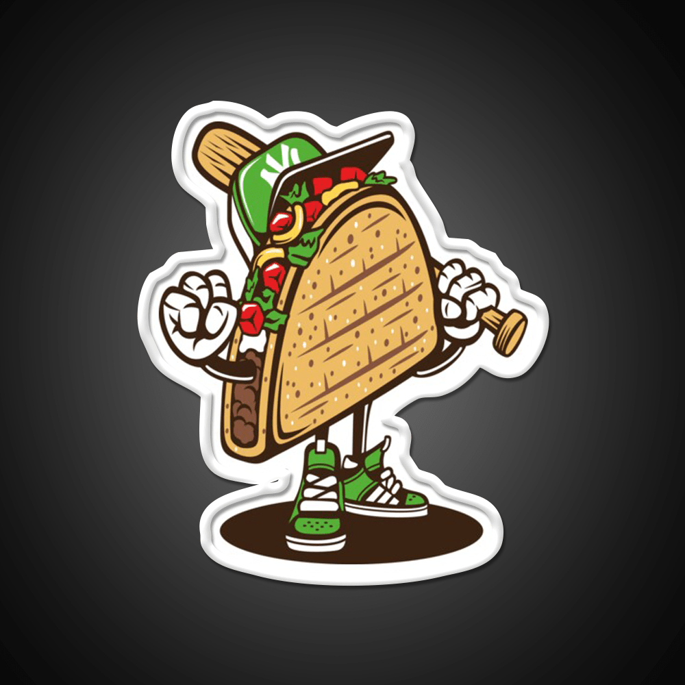 Taco Led Neon Sign Mexican Food Sign Taco Fan Rgb Color - Shineneon