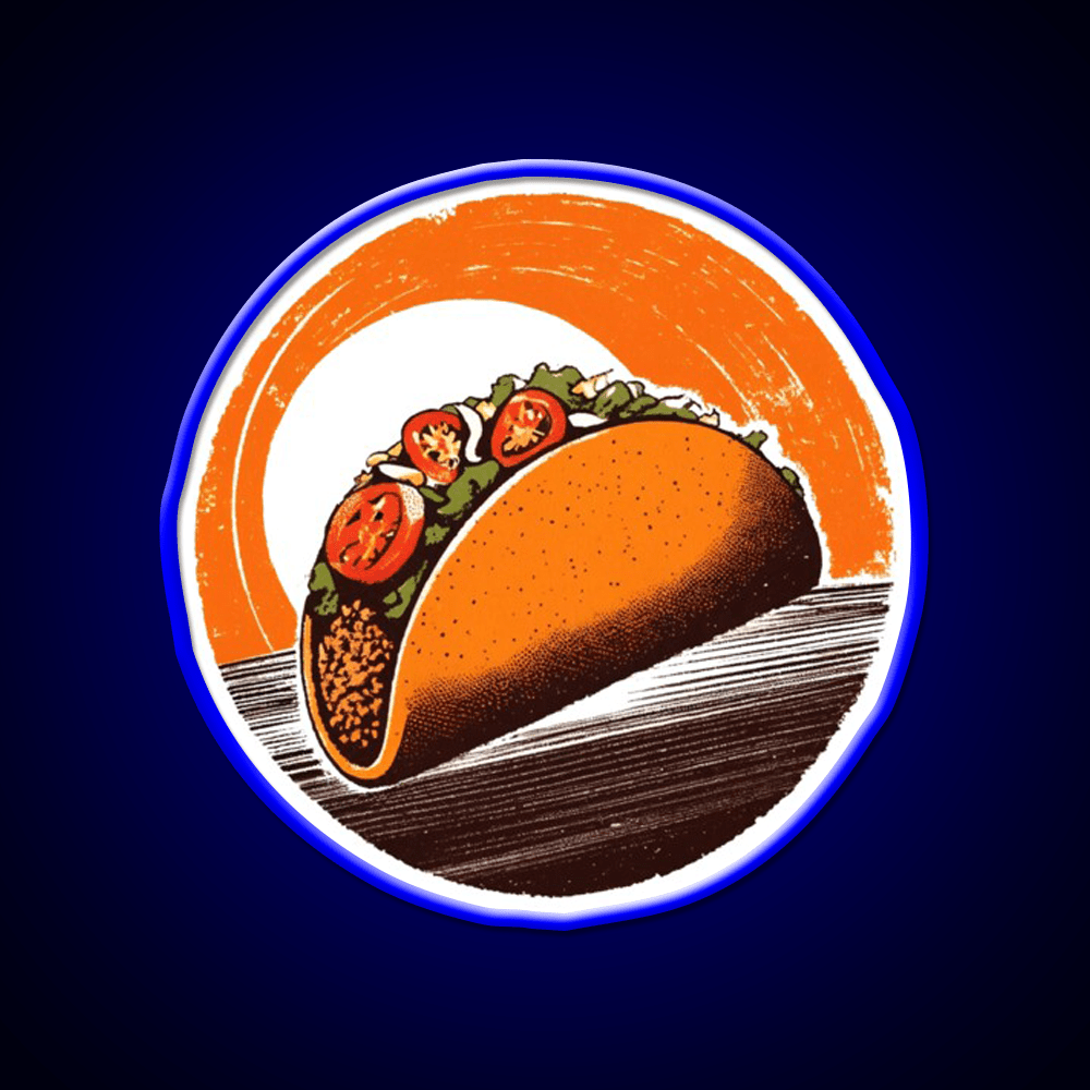 Taco Led Neon Sign Mexican Food Sign Taco Light Kitchen Sign Rgb Color - Shineneon