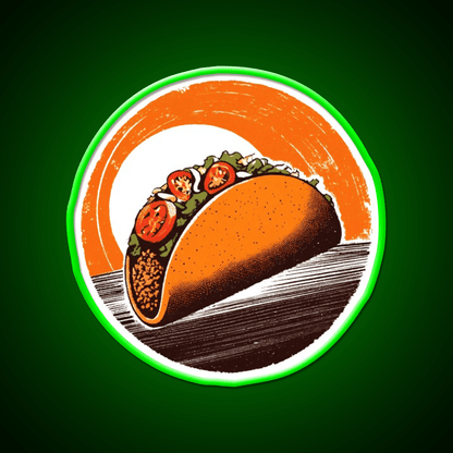 Taco Led Neon Sign Mexican Food Sign Taco Light Kitchen Sign Rgb Color - Shineneon
