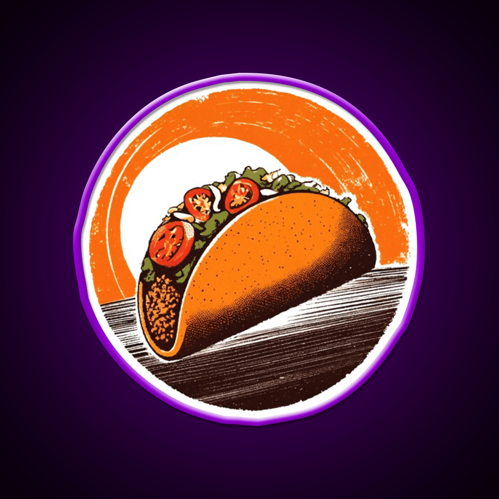Taco Led Neon Sign Mexican Food Sign Taco Light Kitchen Sign Rgb Color - Shineneon