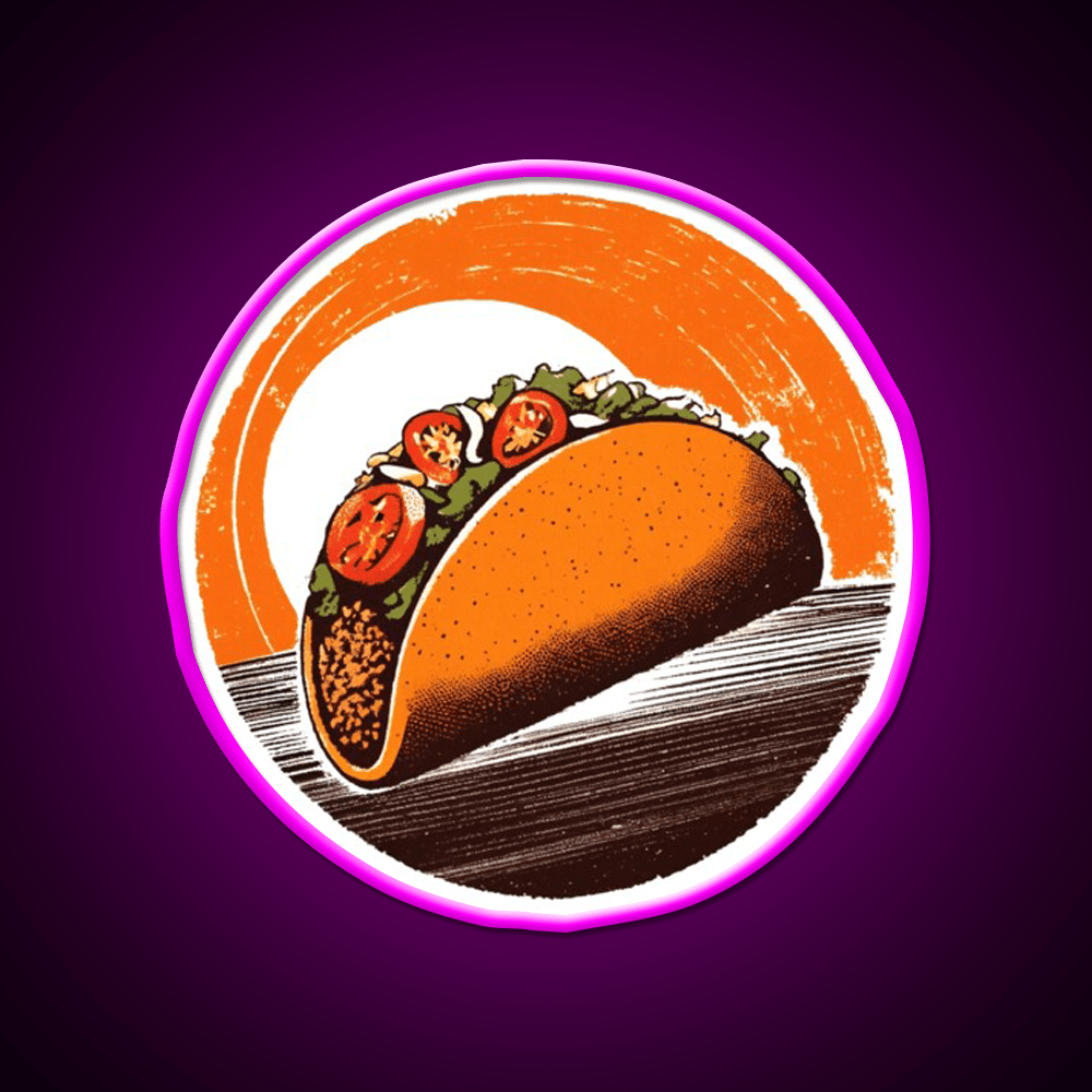 Taco Led Neon Sign Mexican Food Sign Taco Light Kitchen Sign Rgb Color - Shineneon
