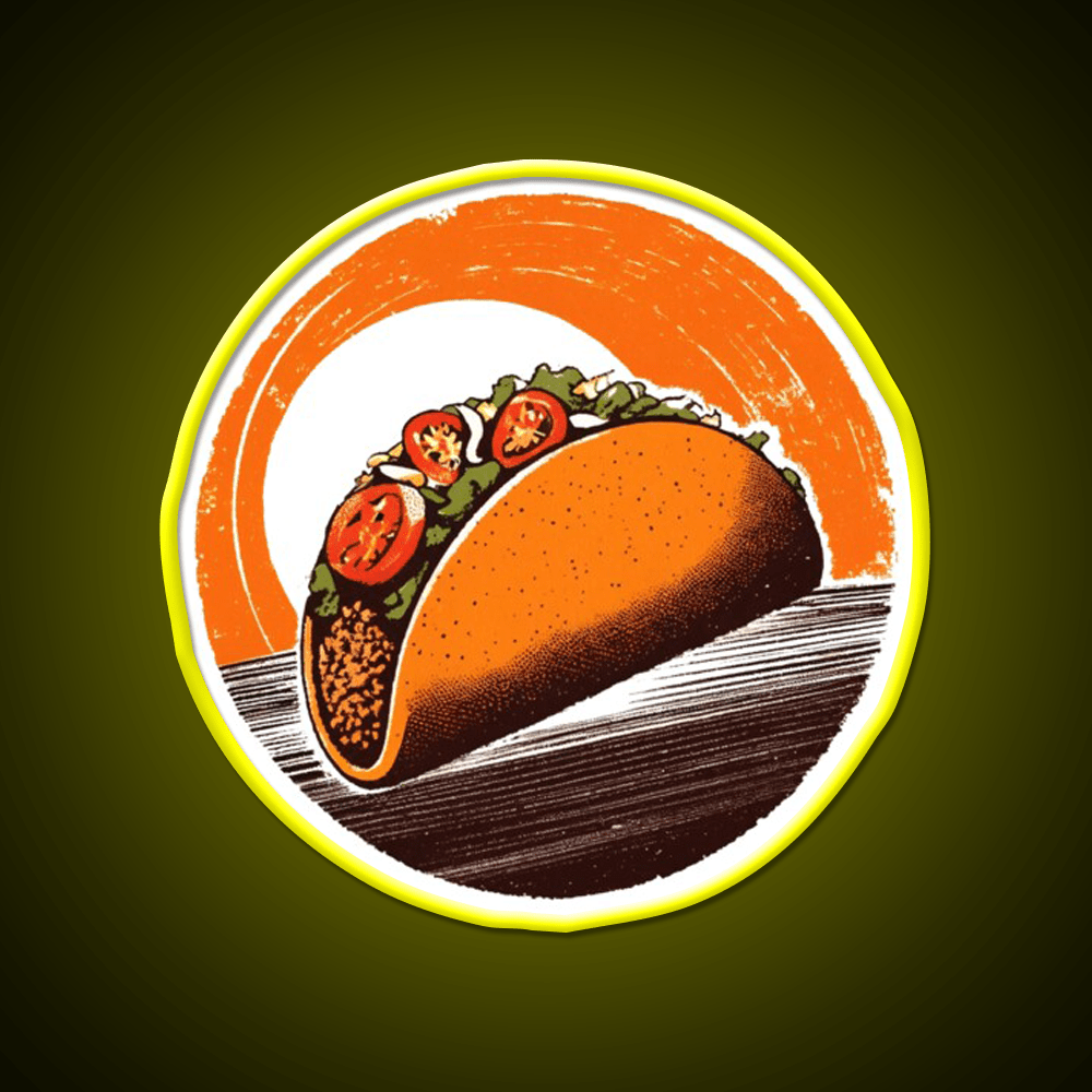 Taco Led Neon Sign Mexican Food Sign Taco Light Kitchen Sign Rgb Color - Shineneon