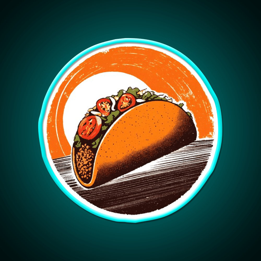 Taco Led Neon Sign Mexican Food Sign Taco Light Kitchen Sign Rgb Color - Shineneon