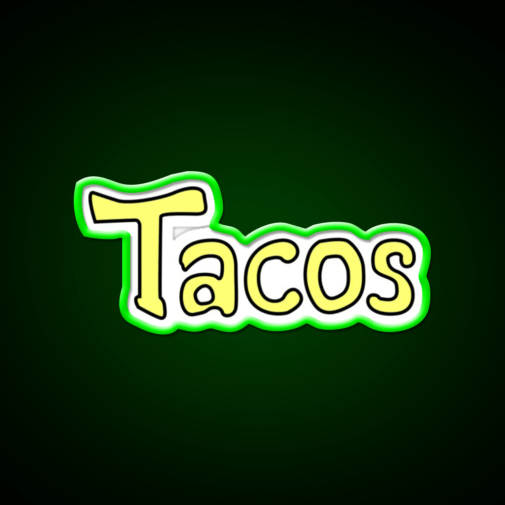 Taco Led Neon Sign Mexican Food Sign Taco Light Rgb Color - Shineneon