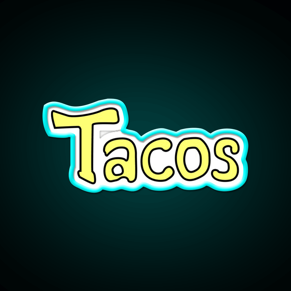 Taco Led Neon Sign Mexican Food Sign Taco Light Rgb Color - Shineneon